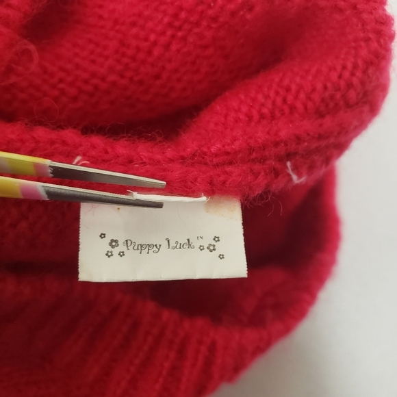 Puppy Luck Dog Christmas Tree Holiday Knit Sweater Size XL - Picture 4 of 8